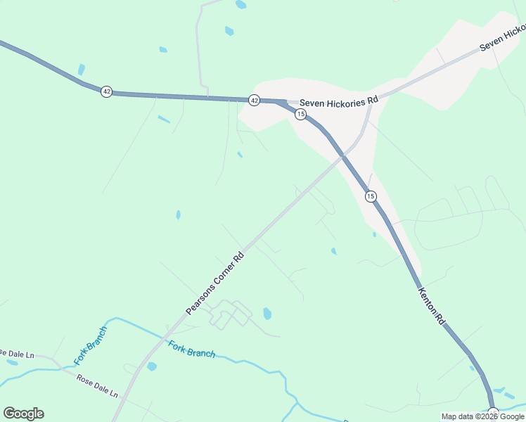 map of restaurants, bars, coffee shops, grocery stores, and more near 7287 Pearsons Corner Road in Dover