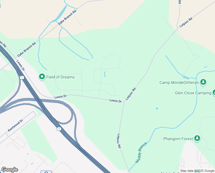 map of restaurants, bars, coffee shops, grocery stores, and more near 830 County Road 332 in Dover