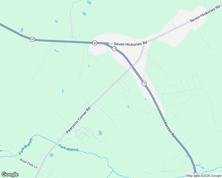map of restaurants, bars, coffee shops, grocery stores, and more near 7360 Pearsons Corner Road in Dover