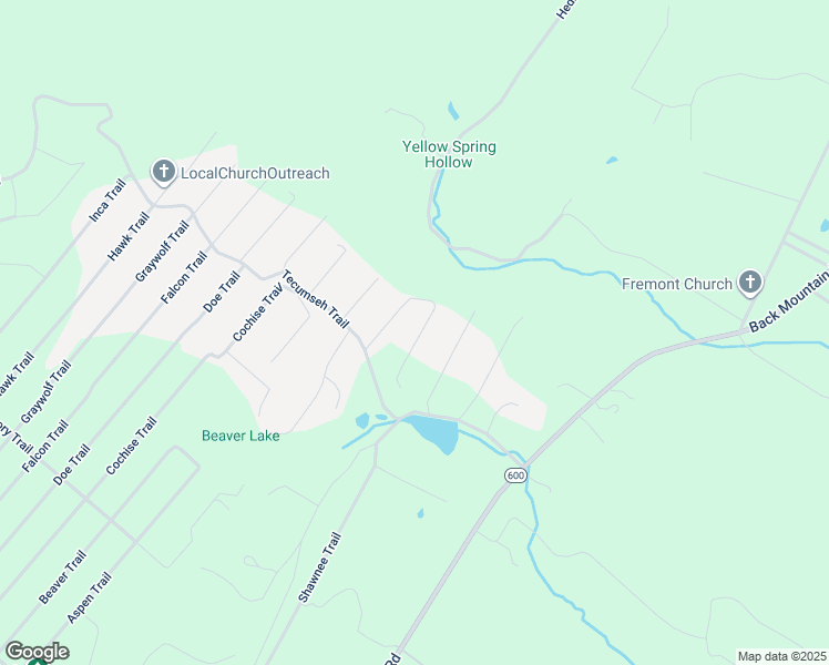 map of restaurants, bars, coffee shops, grocery stores, and more near 108 Pinto Trail in Winchester