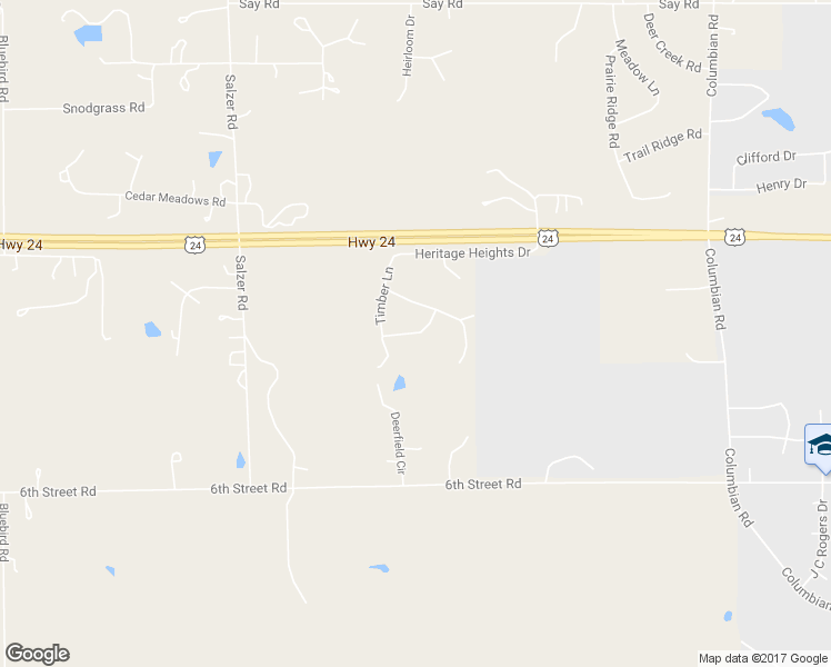 map of restaurants, bars, coffee shops, grocery stores, and more near 16325 Rim Rock Terrace in Wamego