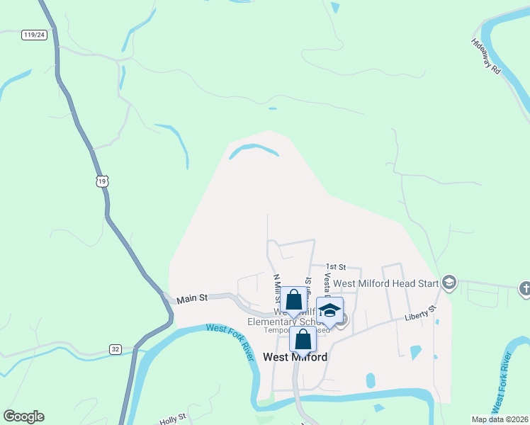map of restaurants, bars, coffee shops, grocery stores, and more near 583 North Mill Street in West Milford