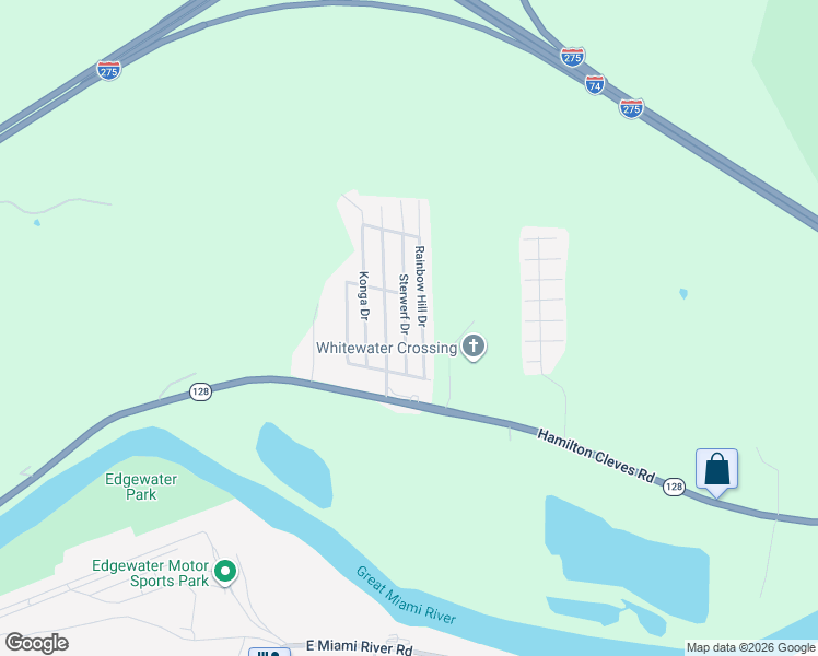 map of restaurants, bars, coffee shops, grocery stores, and more near 5870 Island Drive in Cleves