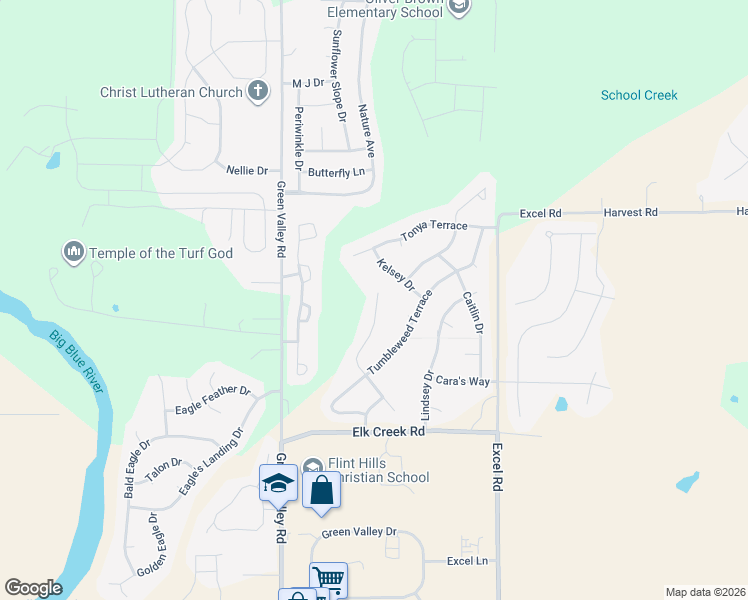 map of restaurants, bars, coffee shops, grocery stores, and more near 4018 Coachman Road in Manhattan