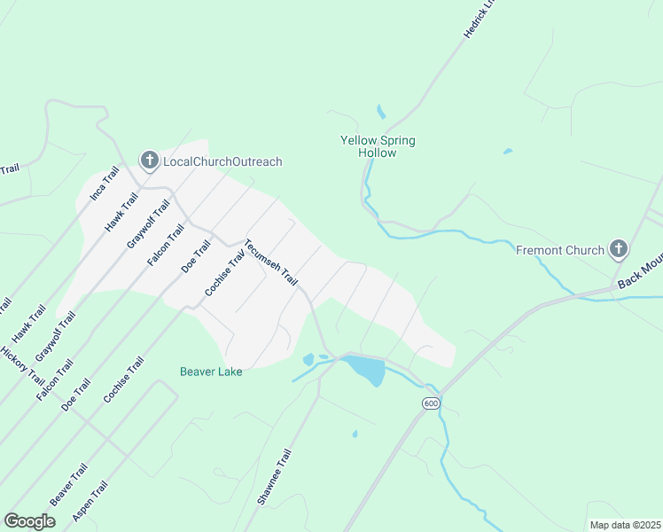 map of restaurants, bars, coffee shops, grocery stores, and more near 111 Aztec Trail in Winchester