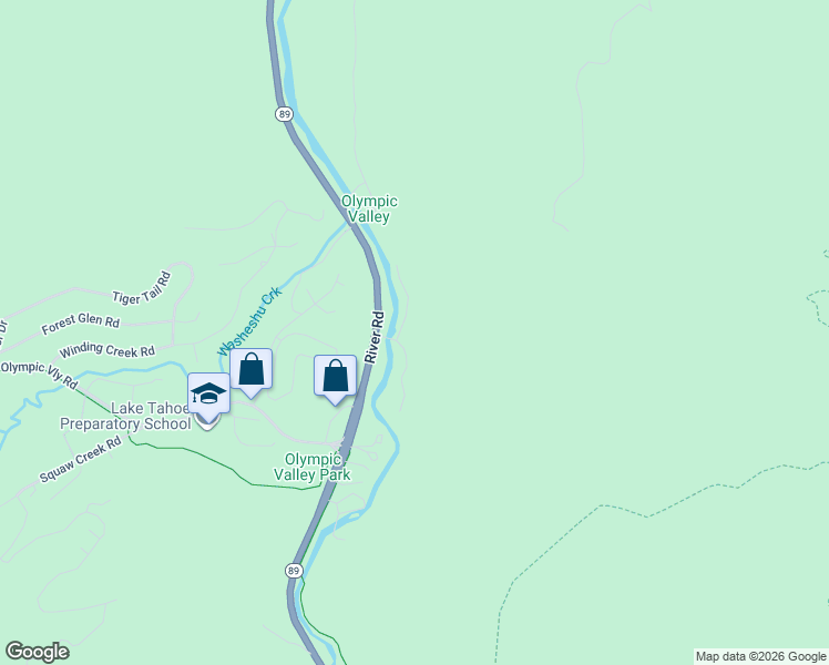 map of restaurants, bars, coffee shops, grocery stores, and more near 4070 River Road in Tahoe City