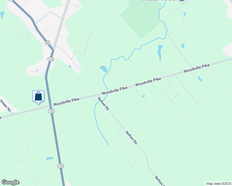 map of restaurants, bars, coffee shops, grocery stores, and more near 1897 Woodville Pike in Goshen