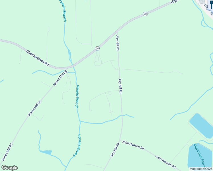 map of restaurants, bars, coffee shops, grocery stores, and more near 25280 Foxchase Drive in Chestertown