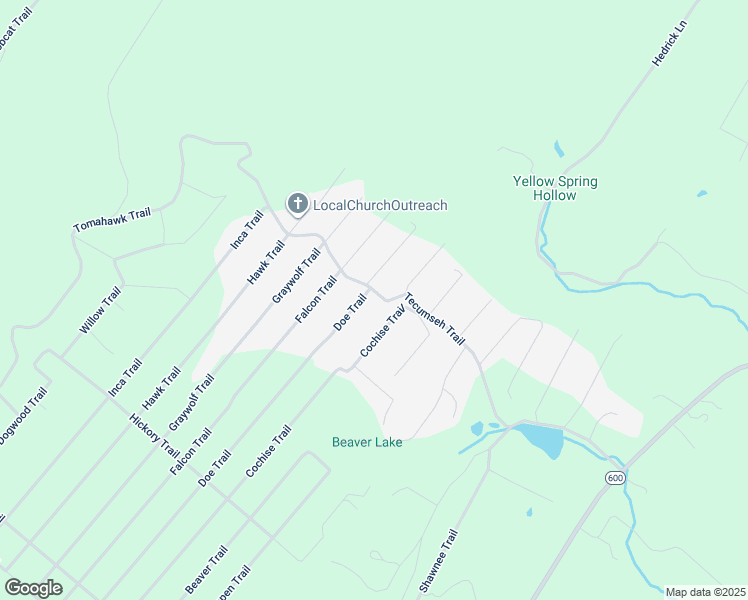 map of restaurants, bars, coffee shops, grocery stores, and more near 703 Tecumseh Trail in Winchester