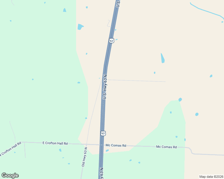 map of restaurants, bars, coffee shops, grocery stores, and more near 21393 Old Highway 63 North in Sturgeon