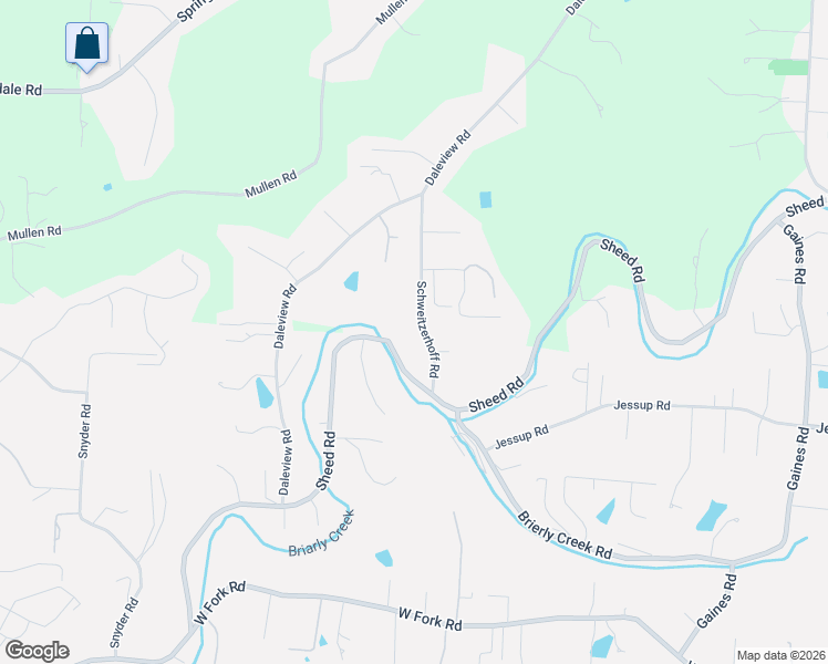 map of restaurants, bars, coffee shops, grocery stores, and more near 6617 Schweitzerhoff Road in Cincinnati