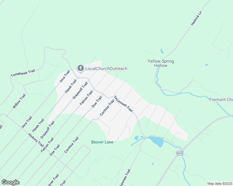 map of restaurants, bars, coffee shops, grocery stores, and more near 122 Deer Trail in Winchester
