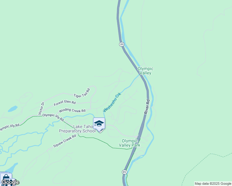 map of restaurants, bars, coffee shops, grocery stores, and more near 95 Winding Creek Road in Tahoe City