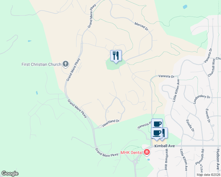map of restaurants, bars, coffee shops, grocery stores, and more near 2731 Heartland Dr in Manhattan