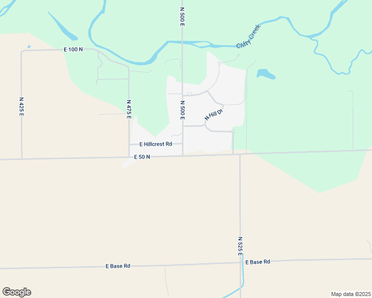 map of restaurants, bars, coffee shops, grocery stores, and more near 9360 East 50 North in Columbus