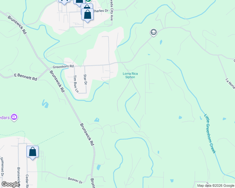 map of restaurants, bars, coffee shops, grocery stores, and more near 14458 Anchor Lane in Grass Valley