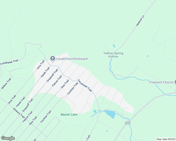 map of restaurants, bars, coffee shops, grocery stores, and more near 122 Deer Trail in Winchester