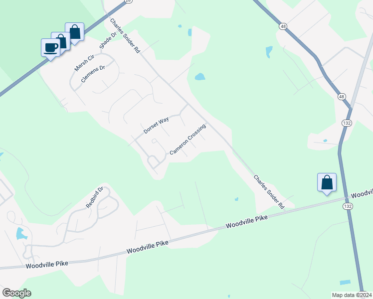 map of restaurants, bars, coffee shops, grocery stores, and more near 2092 Wood Brook Court in Loveland