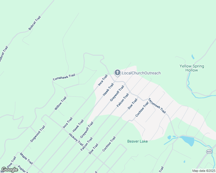 map of restaurants, bars, coffee shops, grocery stores, and more near 108 Hawk Trail in Winchester