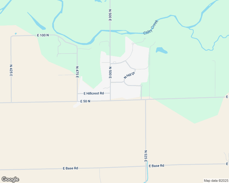 map of restaurants, bars, coffee shops, grocery stores, and more near 9360 East 50 North in Columbus
