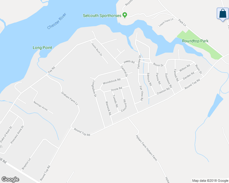 map of restaurants, bars, coffee shops, grocery stores, and more near 120 Tuxedo Road in Chestertown