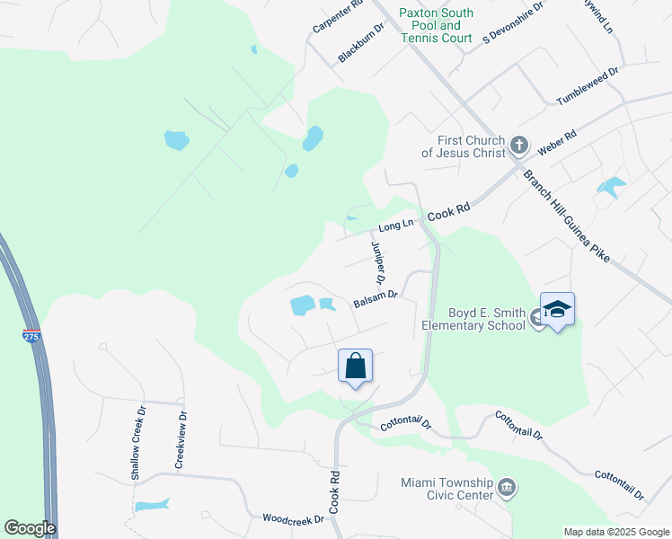 map of restaurants, bars, coffee shops, grocery stores, and more near 1246 Rosetree Drive in Milford