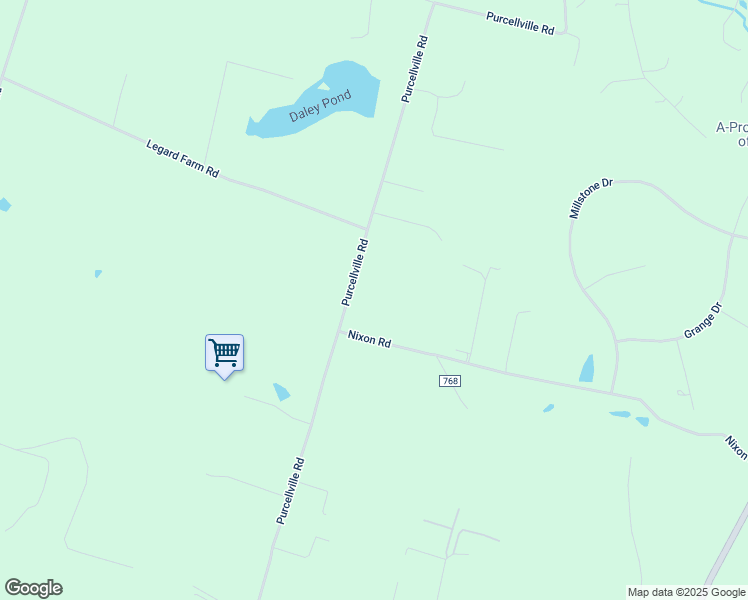 map of restaurants, bars, coffee shops, grocery stores, and more near Purcellville Road in Purcellville