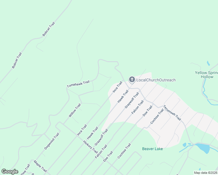 map of restaurants, bars, coffee shops, grocery stores, and more near 114 Inca Trail in Winchester