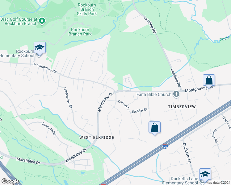 map of restaurants, bars, coffee shops, grocery stores, and more near 3316 Deborah Jean Drive in Elkridge