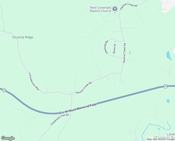 map of restaurants, bars, coffee shops, grocery stores, and more near 13500 Squirrel Creek Road in Grass Valley