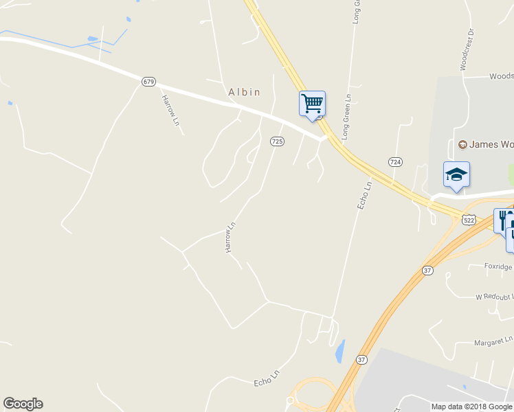 map of restaurants, bars, coffee shops, grocery stores, and more near 249 Thwaite Lane in Winchester
