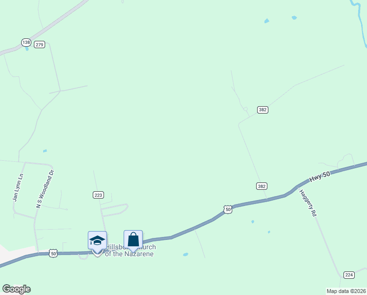 map of restaurants, bars, coffee shops, grocery stores, and more near in Hillsboro
