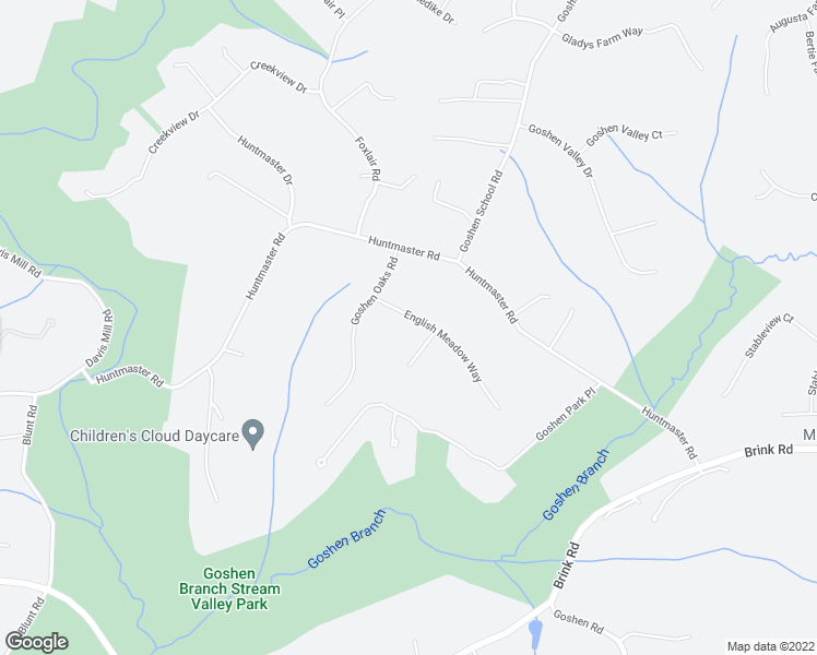 map of restaurants, bars, coffee shops, grocery stores, and more near 9238 English Meadow Way in Gaithersburg