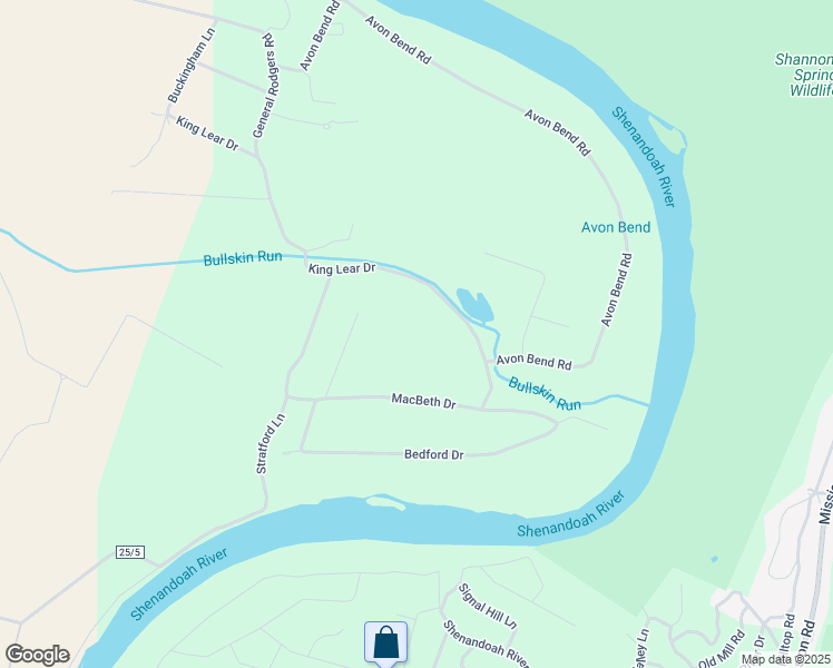 map of restaurants, bars, coffee shops, grocery stores, and more near 357 King Lear Drive in Charles Town