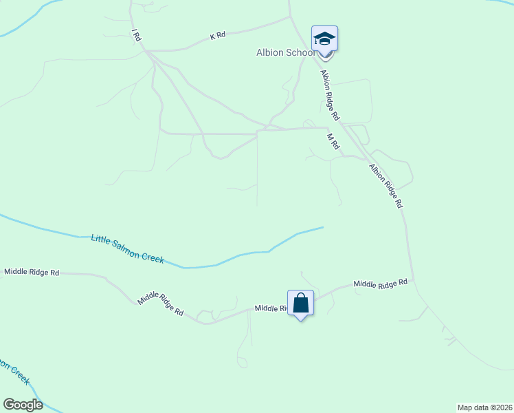 map of restaurants, bars, coffee shops, grocery stores, and more near 31026 Albion Ridge L Road in Albion