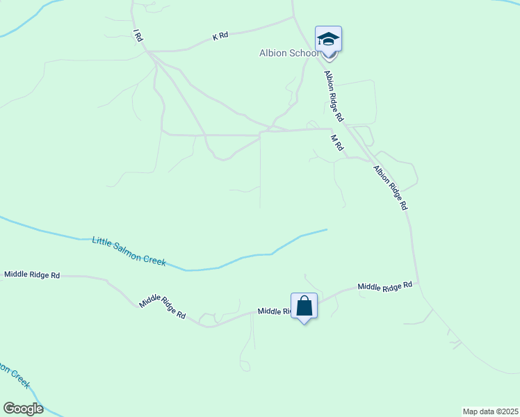 map of restaurants, bars, coffee shops, grocery stores, and more near 31026 Albion Ridge L Road in Albion