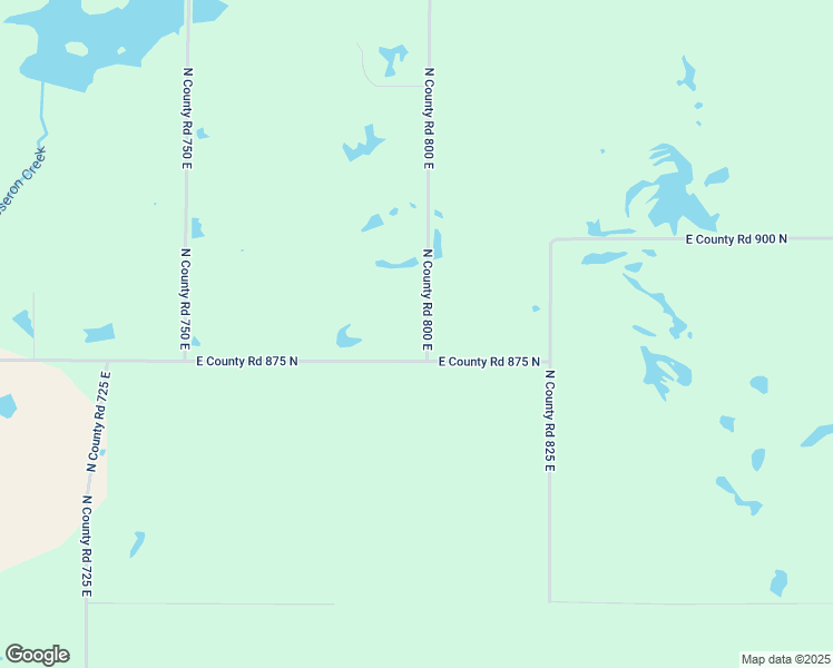map of restaurants, bars, coffee shops, grocery stores, and more near 8834 N County Road 800 East in Farmersburg