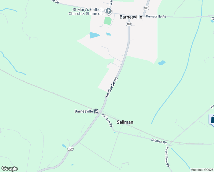 map of restaurants, bars, coffee shops, grocery stores, and more near 21720 Beallsville Road in Barnesville