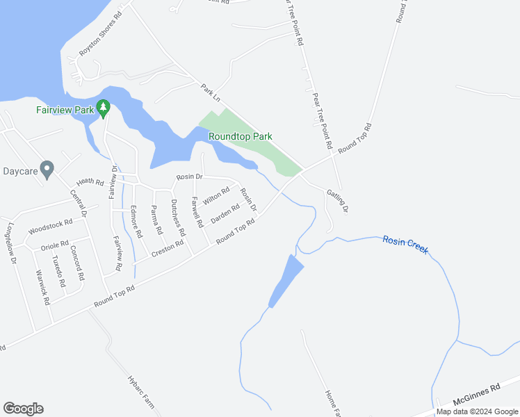 map of restaurants, bars, coffee shops, grocery stores, and more near 102 Rosin Drive in Chestertown