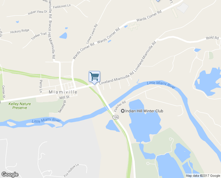 map of restaurants, bars, coffee shops, grocery stores, and more near 6199 Riverview Lane in Loveland