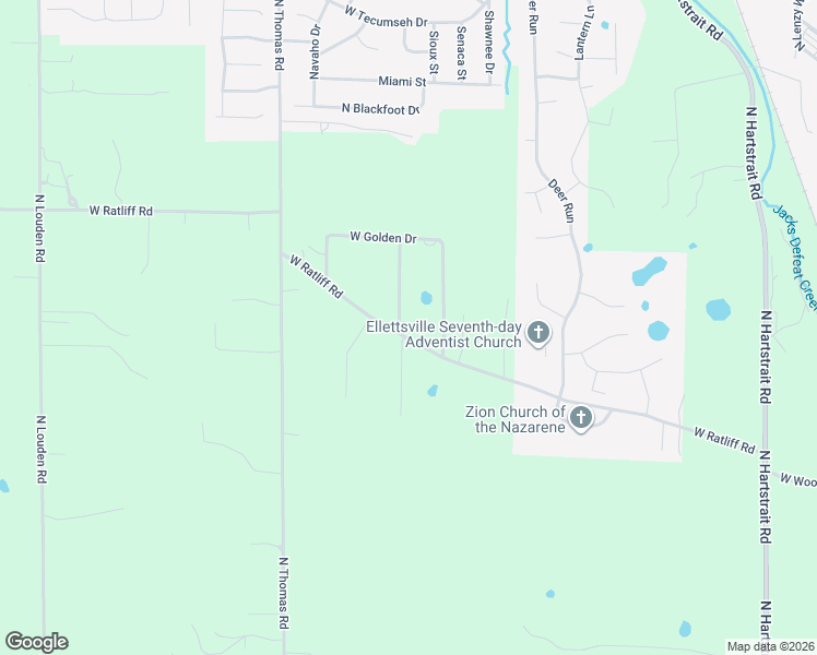 map of restaurants, bars, coffee shops, grocery stores, and more near 4510 Sapphire Drive in Bloomington