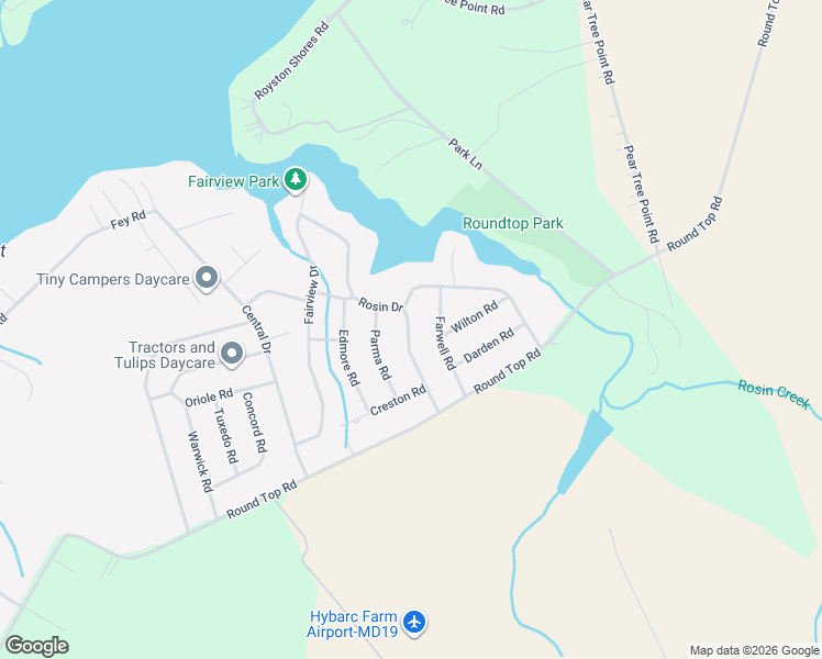 map of restaurants, bars, coffee shops, grocery stores, and more near 218 Dutchess Road in Chestertown