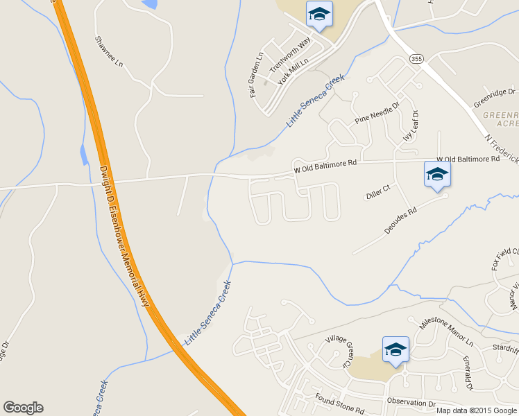 map of restaurants, bars, coffee shops, grocery stores, and more near 21815 Seneca Ayr Drive in Boyds