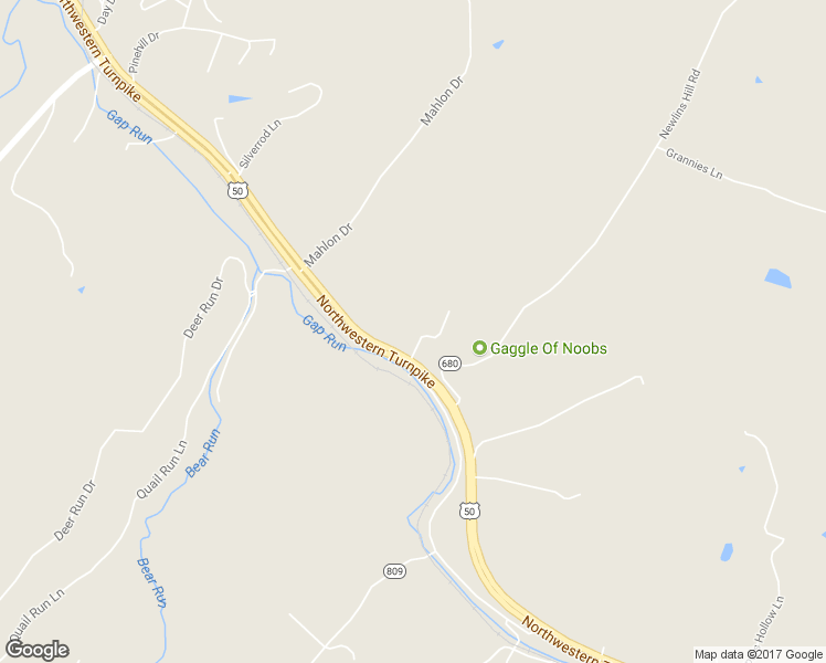 map of restaurants, bars, coffee shops, grocery stores, and more near 4040 Northwestern Turnpike in Winchester