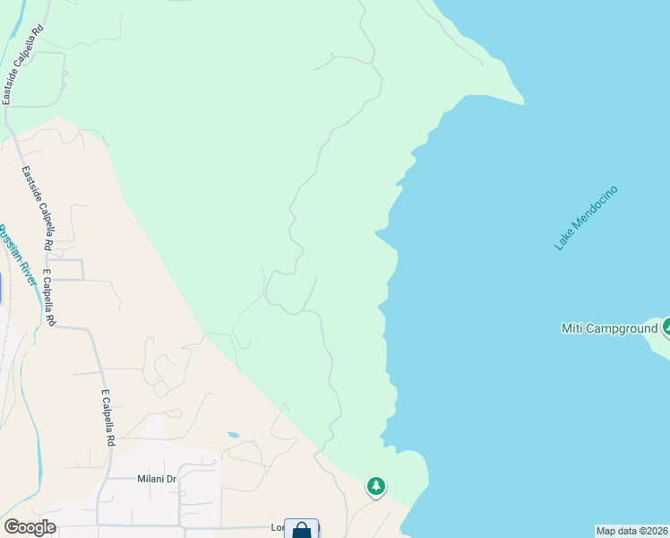 map of restaurants, bars, coffee shops, grocery stores, and more near 4561 Lake Ridge Rd in Ukiah