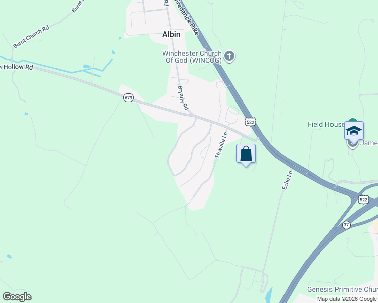 map of restaurants, bars, coffee shops, grocery stores, and more near 225 Indian Hollow Road in Winchester