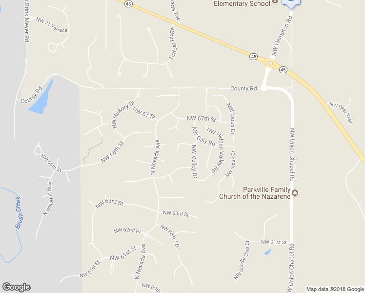 map of restaurants, bars, coffee shops, grocery stores, and more near 6497 Northwest Morrell Drive in Parkville