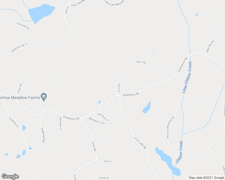 map of restaurants, bars, coffee shops, grocery stores, and more near 15102 Greenhorn Road in Grass Valley