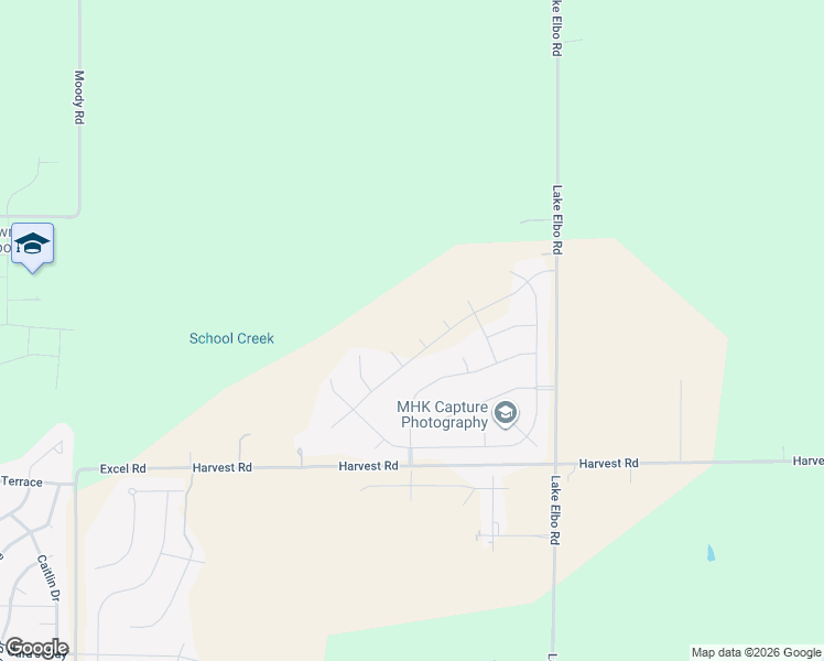 map of restaurants, bars, coffee shops, grocery stores, and more near 9643 Harvest Road in Manhattan