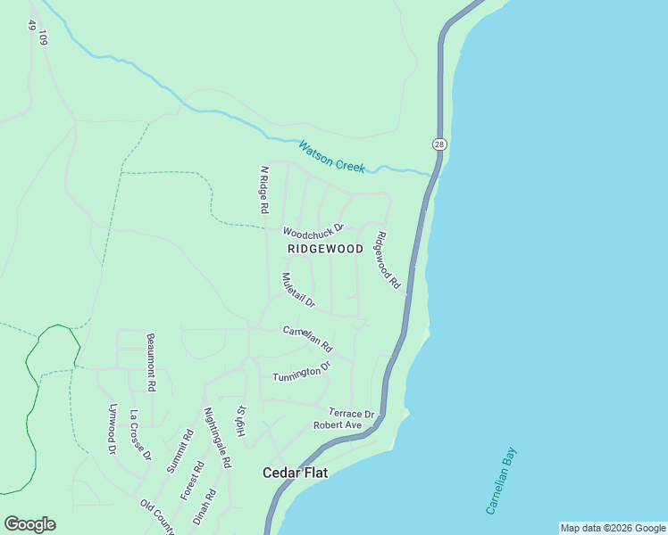 map of restaurants, bars, coffee shops, grocery stores, and more near 4465 Huckleberry Drive in Carnelian Bay